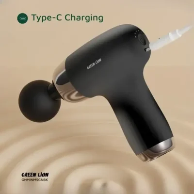 ماساژور تفنگی 6 سرعته گرین لاین Green Lion Mini Massage Gun 6 Speed Levels GNMINMSGNBK 3