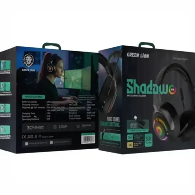 هدست بلوتوثی گرین لاین Green Lion Shadow Gaming Headset GNSHDANCHPBK 5