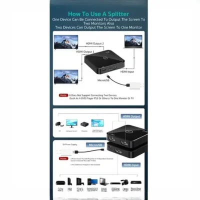 تبدیل و سوییچر 2به1 HDMI کوتسی Coteci HDMI Switcher Adapter OF-035 4