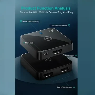 تبدیل و سوییچر 2به1 HDMI کوتسی Coteci HDMI Switcher Adapter OF-035 5