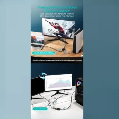 تبدیل و سوییچر 2به1 HDMI کوتسی Coteci HDMI Switcher Adapter OF-036 7