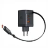 آداپتور شارژ 4پورت 100W مکدودو با کابل جمع شونده Mcdodo GaN Charger 100W ch-847