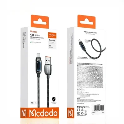 کابل شارژ لایتنینگ 3آمپر مک دودو Mcdodo Cab Vision 3A 1.2m CA-0360 3