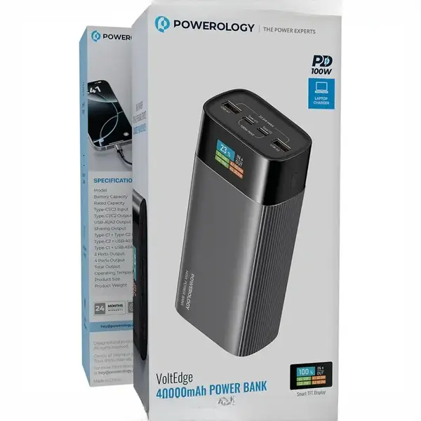 پاوربانک 40000 پاورولوژی Powerology VoltEdge 40000mAh Power Bank PPBCHA87