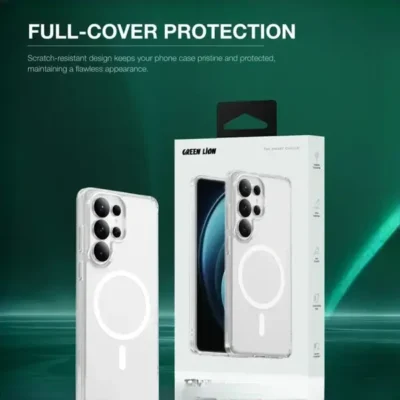 قاب مگ سیف S26 Ultra گرین لاین Green Lion MagSafe Crystal Clear Case GNMGCRS26U 5