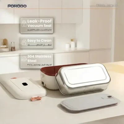 ظرف غذای برقی دوحالته پرودو Porodo Electric Lunch Box PDLFSTL0376 4