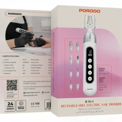سوهان ناخن 8 کاره پرودو Porodo Lifestyle 8 in 1 Nail Drill PDLFSTAOL12 5