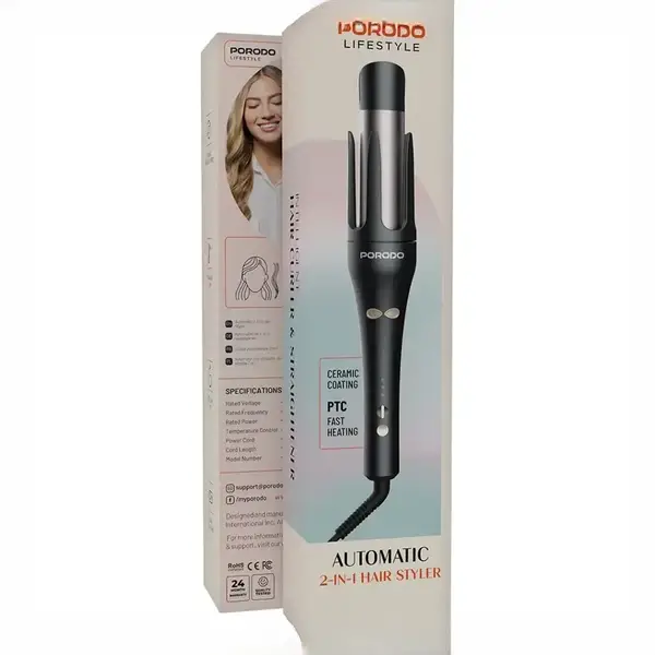 حالت دهنده موی دو کاره پرودو Porodo LifestyleHair Styler PDLFSTSA008BK