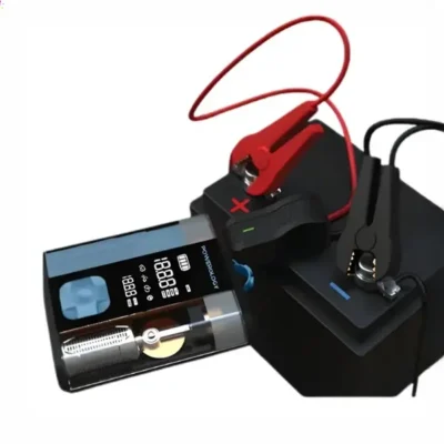 جامپ استارت و پمپ باد پاورولوژی Powerology 3-In-1 Jump Starter & Tire Inflator PPBCHA96BKBU 3