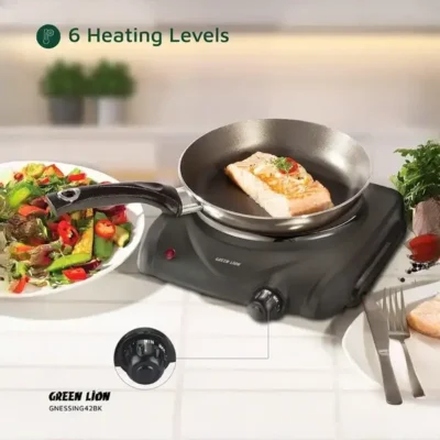 اجاق برقی 1500 وات گرین لاین Green Lion Electric Stove Single Hot Plate GNESSING42BK 4