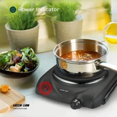 اجاق برقی 1500 وات گرین لاین Green Lion Electric Stove Single Hot Plate GNESSING42BK 6