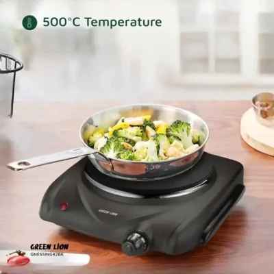 اجاق برقی 1500 وات گرین لاین Green Lion Electric Stove Single Hot Plate GNESSING42BK 7