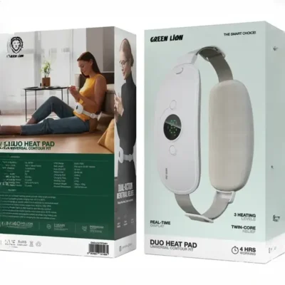 ماساژور قاعدگی شکم و کمر گرین لاین Green Lion Duo Heat Pad Universal Contour Fit GNDUOHTPDWH 2
