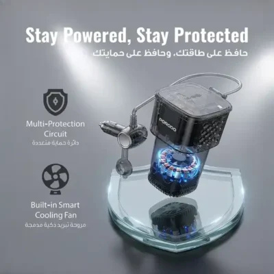اینورتر برق خودرو پرودو Porodo 200W Car Inverter PDCI103BK 7