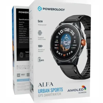 ساعت هوشمند پاورولوژی Powerology Alfa Smart Watch PSWBT348BK 2