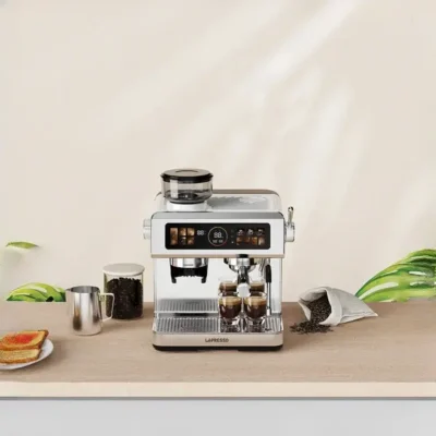 دستگاه قهوه ساز نیمه اتوماتیک با پنل کنترل لمسی لپرسو Lepresso Deliziosa Coffee Machine LPCFFSCM0098SL 2
