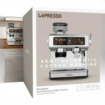 دستگاه قهوه ساز نیمه اتوماتیک با پنل کنترل لمسی لپرسو Lepresso Deliziosa Coffee Machine LPCFFSCM0098SL 6