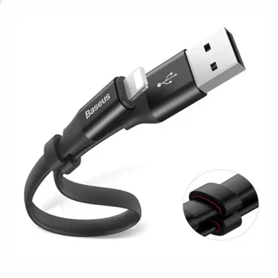 کابل شارژ و انتقال داده لایتنینگ بیسوس Baseus Nimble Portable lightning Cable 23cm CATMBJ-01 2