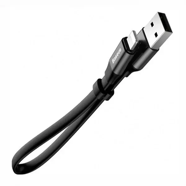 کابل شارژ و انتقال داده لایتنینگ بیسوس Baseus Nimble Portable lightning Cable 23cm CATMBJ-01