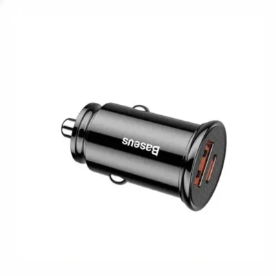 شارژر فندکی فست شارژ خودرو بیسوس Baseus Car Charger Circular Plastic A+C PPS CCALL-YS01 2