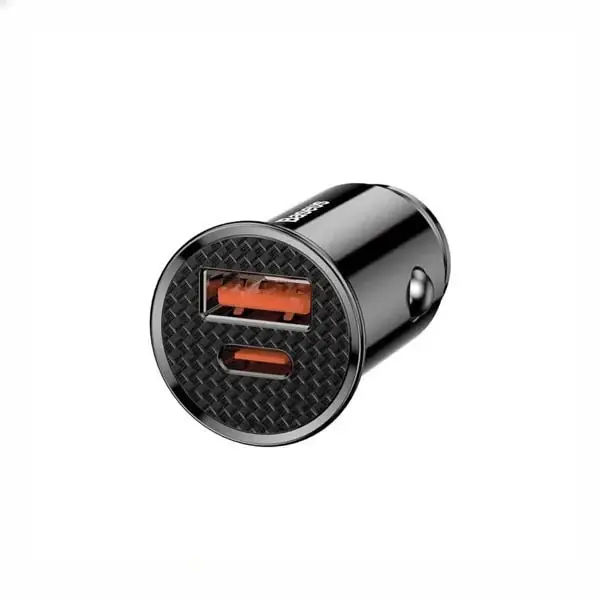شارژر فندکی فست شارژ خودرو بیسوس Baseus Car Charger Circular Plastic A+C PPS CCALL-YS01