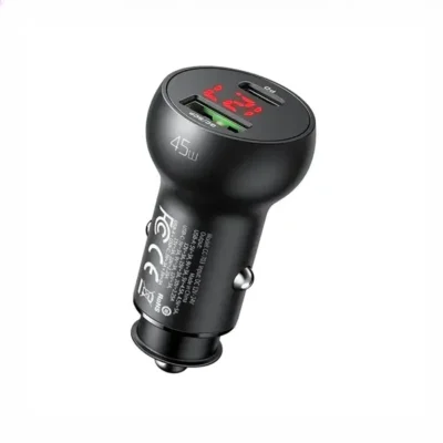 شارژر فندکی خودرو فست‌شارژ مک دودو MCDODO CC-7030 45W USB + Type-C Dual Ports Car Charger 4