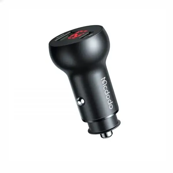 شارژر فندکی خودرو فست‌شارژ مک دودو MCDODO CC-7030 45W USB + Type-C Dual Ports Car Charger