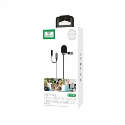 میکروفون لایتنینگ ارلدام Earldom ET-E40 Iphone Condenser Wired Microphone 2