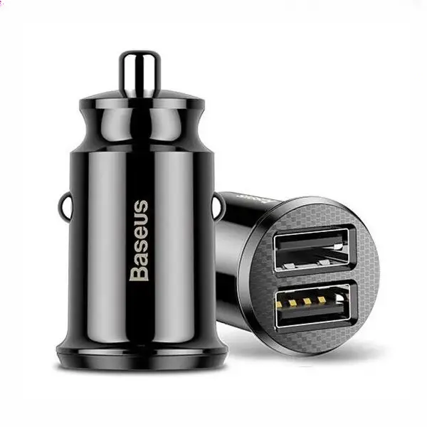 شارژر فندکی بیسوس Baseus Grain Dual USB Car Charger CCALL-ML01