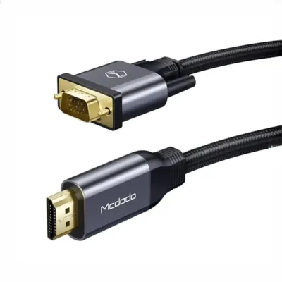 کابل اچ‌دی‌ام‌آی به وی‌جی‌آی 2 متری مک‌دودو MCDODO HDMI TO VGA 4K Adapter Cable Audio Video CA-7770 2
