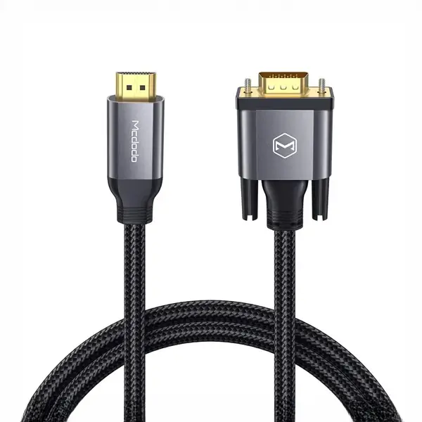 کابل اچ‌دی‌ام‌آی به وی‌جی‌آی 2 متری مک‌دودو MCDODO HDMI TO VGA 4K Adapter Cable Audio Video CA-7770