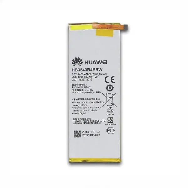 باتری اصلی گوشی هوآوی P7 با کد HB3543B4EBW و ظرفیت 2460mAh