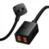 کابل افزایش طول یک متری بیسوس Baseus PowerCombo mini PowerStrip 1AC PSMN000101