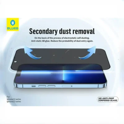 محافظ صفحه نمایش حریم شخصی بولوئو آیفون Blueo HD Anti-Peep Tempered Glass Iphone 14 Pro 3
