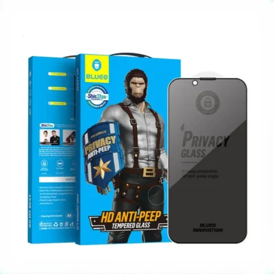 محافظ صفحه نمایش حریم شخصی بولوئو آیفون Blueo HD Anti-Peep Tempered Glass Iphone 14 Pro