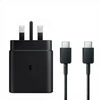 آداپتور سوپر فست شارژر سامسونگ 95درصد ۴۵ وات همراه کابل 1 متر Samsung Super Fast Charger 45W EP-TA845