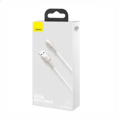 کابل لایتنینگ بیسوس 2متر Baseus Cafule Metal Data CALJK-B01 2