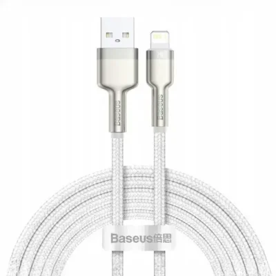 کابل لایتنینگ بیسوس 2متر Baseus Cafule Metal Data CALJK-B01