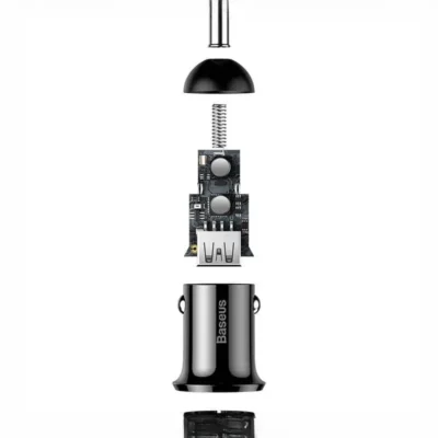 شارژر فندکی بیسوس Baseus Grain Pro Car Charger CCXML-U CCALLP-01 Dual USB 4.8A 3