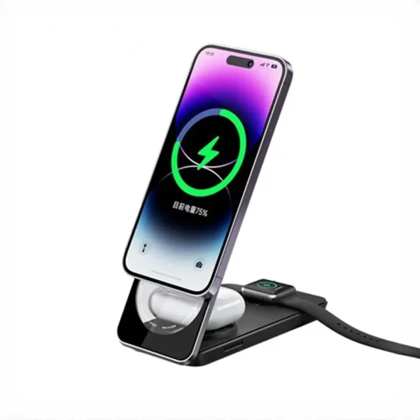 شارژر وایرلس 3 کاره مک دودو Mcdodo 3in1 Magnetic Wireless Charger CH-1151