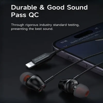 هندزفری سیمی لایتنینگ مک دودو Mcdodo Stereo Earphone Lightning HP-3480 2