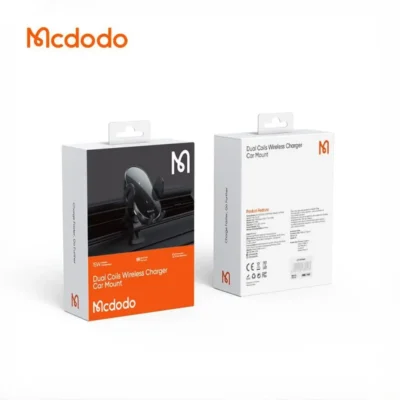 هولدر و شارژر وایرلس 15 وات مک دودو Mcdodo Dual Coil Wireless Charger Car Mount CH-1600 6