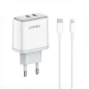 شارژر مسافرتی الدینیو 35 وات به همراه کابل LDNIO POWER ADAPTER 35W A2528M