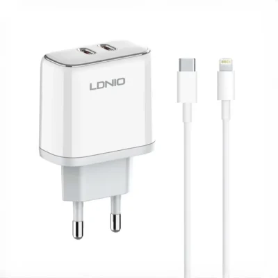 شارژر مسافرتی الدینیو 35 وات به همراه کابل LDNIO POWER ADAPTER 35W A2528M