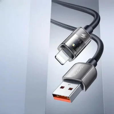 کابل شارژ قطع کن دار لایتنینگ 1.2 متری مک دودو Mcdodo Auto Power Off Data Cable CA-3140 6