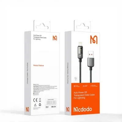 کابل شارژ قطع کن دار لایتنینگ 1.2 متری مک دودو Mcdodo Auto Power Off Data Cable CA-3140 9