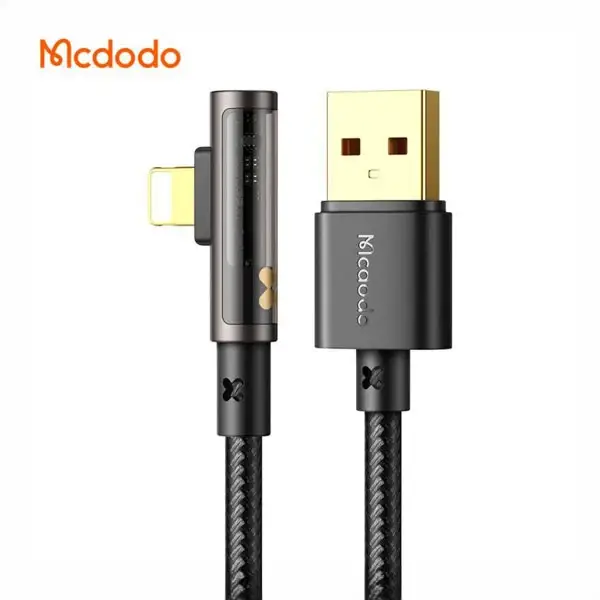 کابل شارژ لایتنینگ 1.2 متری مک دودو Mcdodo Lightning Transparent Data Cable CA-3510