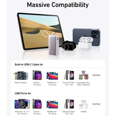پاوربانک 30 وات 10000 انکر Anker Nano A1259 Power Bank 2