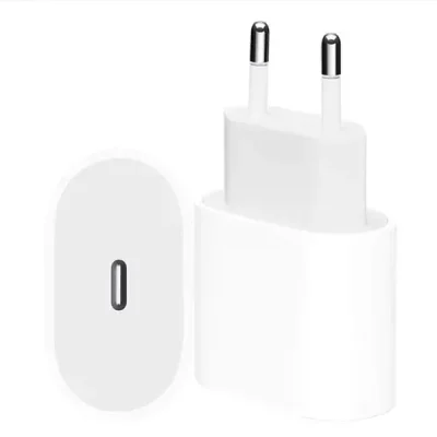 شارژر 20وات اورجینال اپل دو پین Apple 20W USB-C Power Adapter A2347