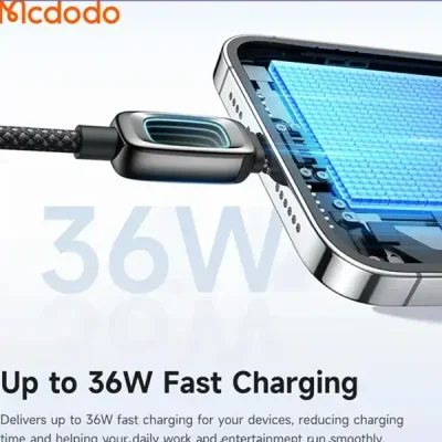 کابل شارژ تایپ سی به لایتنینگ 36 وات مک دودو مدل MCDODO CA-0400 4